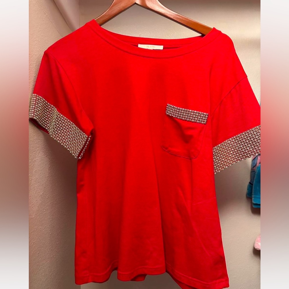 Red glamour blouse